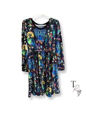 Mysterium NWT Nightmare Before Christmas Jack Sally Halloween Dress Size 7/8